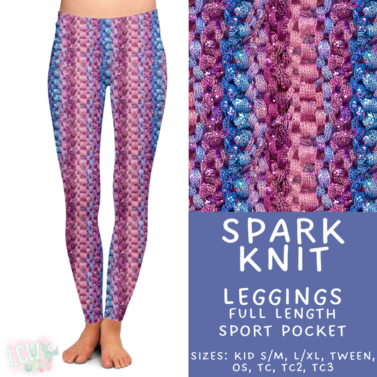 Batch #468 - Fun Run 18 - Closes 12/26 - ETA late Feb - Spark Knit Full Length Leggings