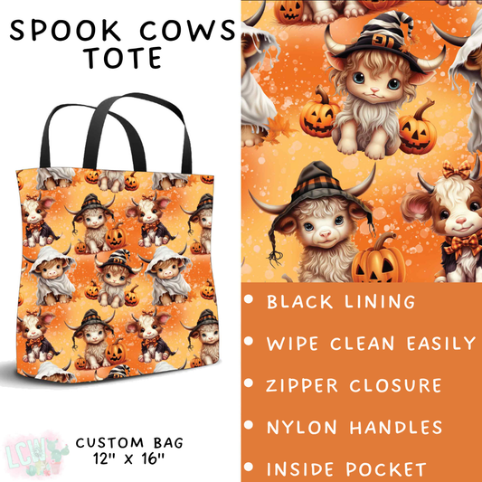 Batch #560 - Halloween 4 - Closes 7/26 - ETA late Sept - Spook Cows Tote