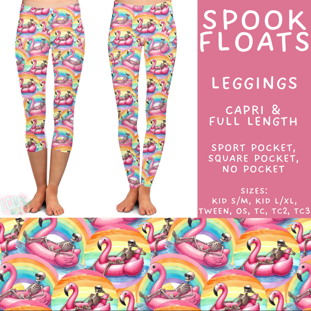 Batch #527 - Spooky Summer 2 - Closes 5/8 - ETA early July - Spook Floats Full and Capri Length Leggings