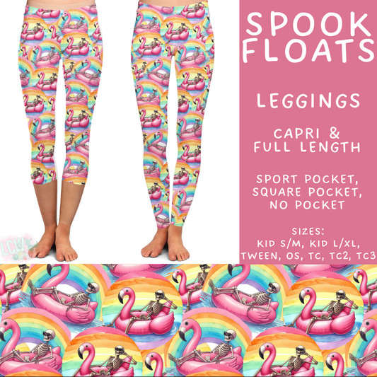 Batch #527 - Spooky Summer 2 - Closes 5/8 - ETA early July - Spook Floats Full and Capri Length Leggings