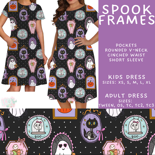 Batch #550 - Fun Run 24 - Closes 7/1 - ETA early Sept - Spook Frames Adult & Kids Dresses