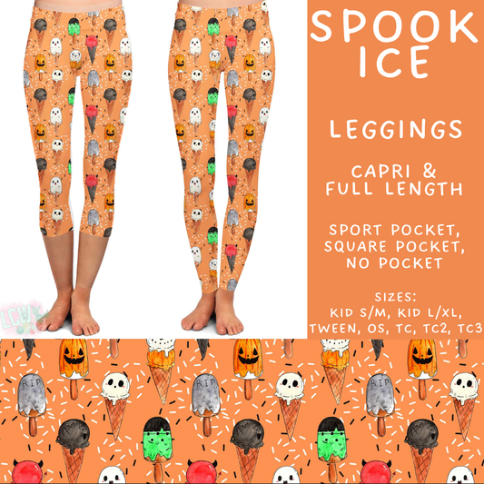 Batch #527 - Spooky Summer 2 - Closes 5/8 - ETA early July - Spook Ice Full and Capri Length Leggings