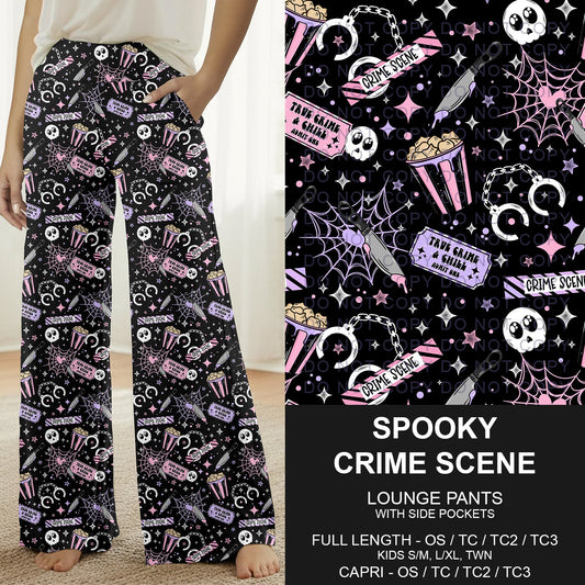 B297 - Preorder Spooky Crime Scene Lounge Pants (Closes 6/28. ETA: early Sept.)