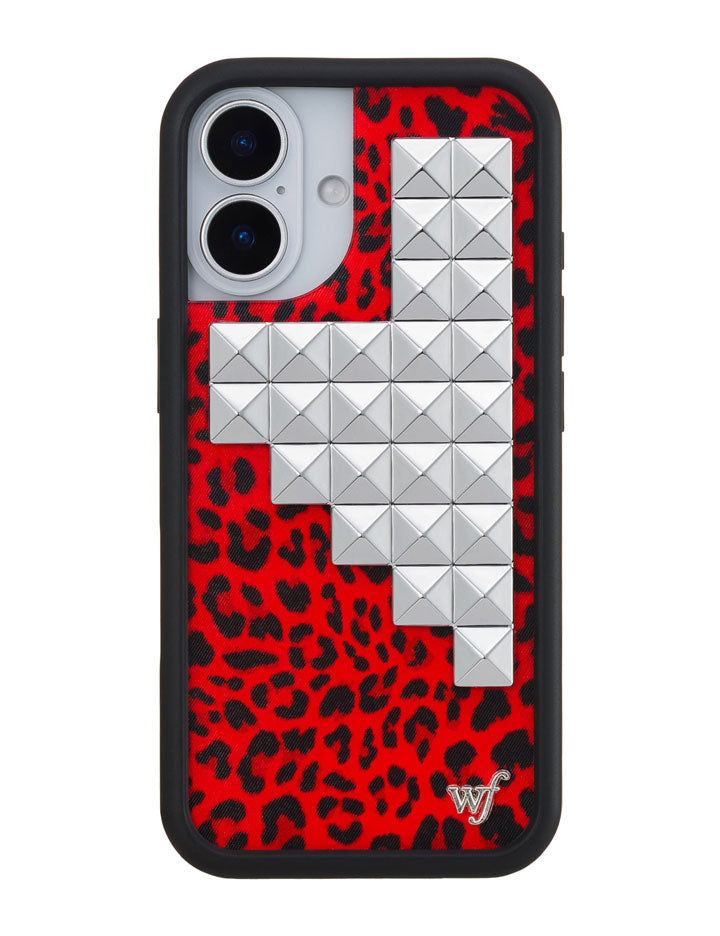 Red Meow Stud iPhone Case