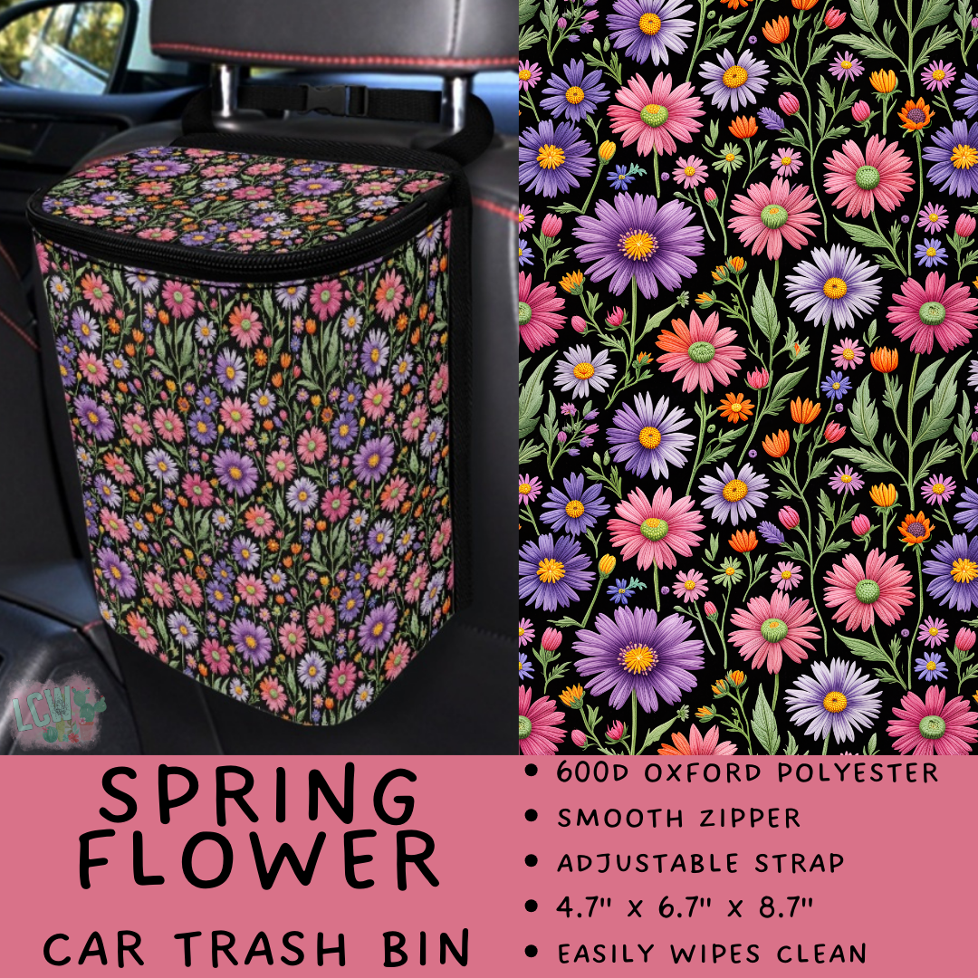Batch #423 - Car Accessories - Closes 10/2 - ETA mid/late Nov - Spring Flower Car Trash Bin