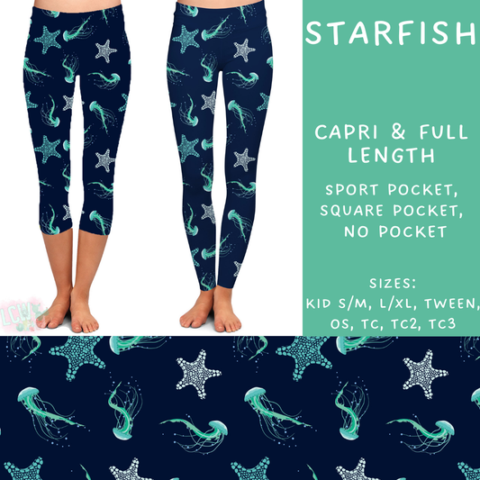 Ready to Ship - Starfish Full Length Leggings and Capris