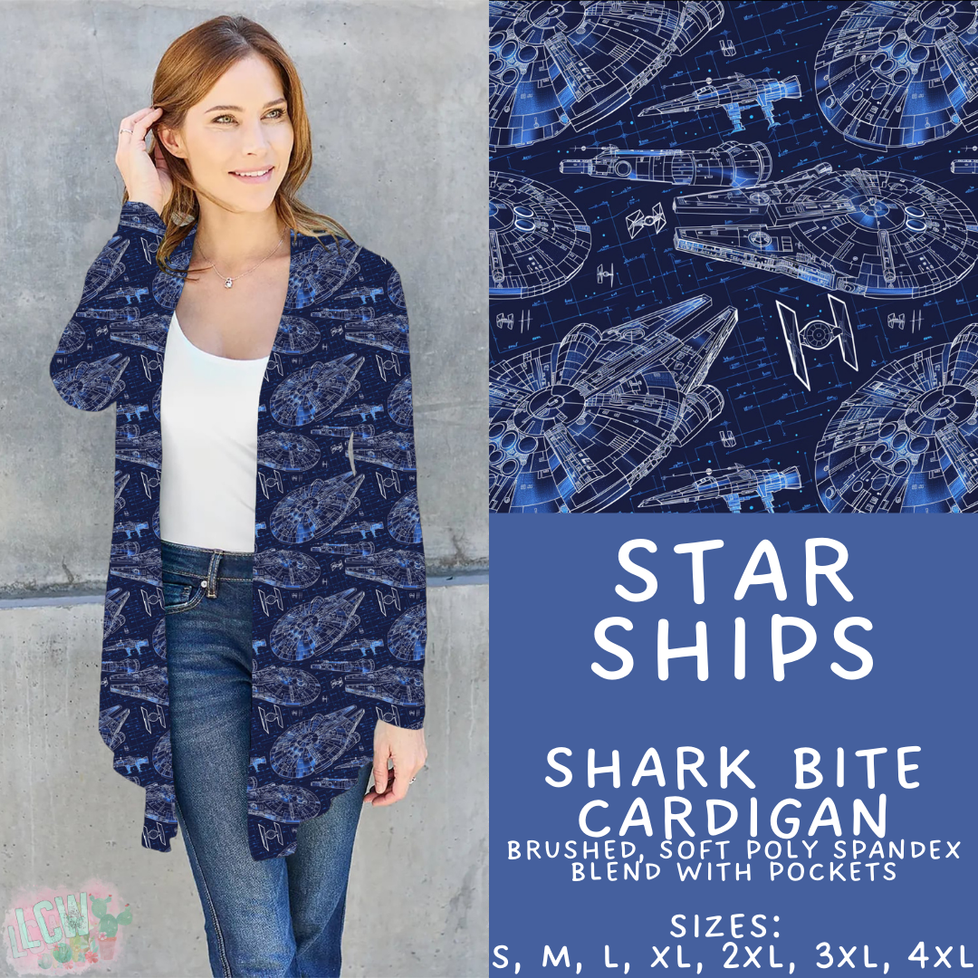 Batch #421 - Fun Run 15 - Closes 9/29 - ETA mid/late Nov - Star Ships Cardigan