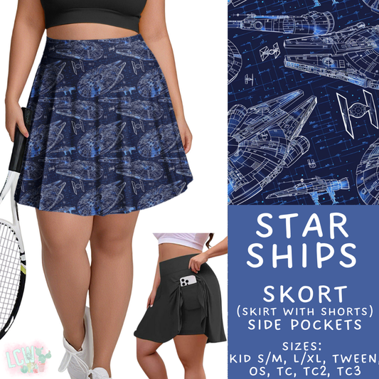 Batch #421 - Fun Run 15 - Closes 9/29 - ETA mid/late Nov - Star Ships Skort