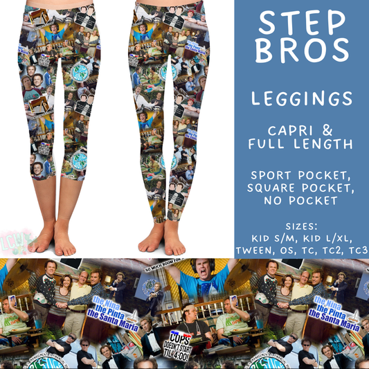 Batch #502 - Show Time - Closes 3/11 - ETA mid May - Step Bros Full and Capri Length Leggings