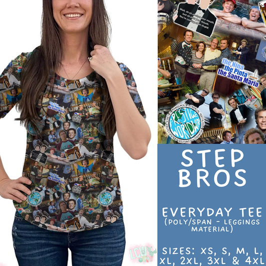 Batch #502 - Show Time - Closes 3/11 - ETA mid May - Step Bros Everyday Tee