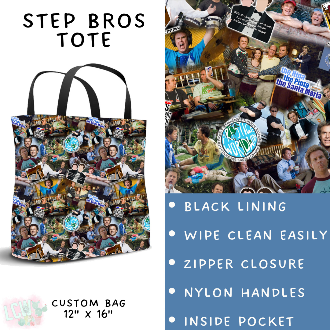 Batch #502 - Show Time - Closes 3/11 - ETA mid May - Step Bros Tote
