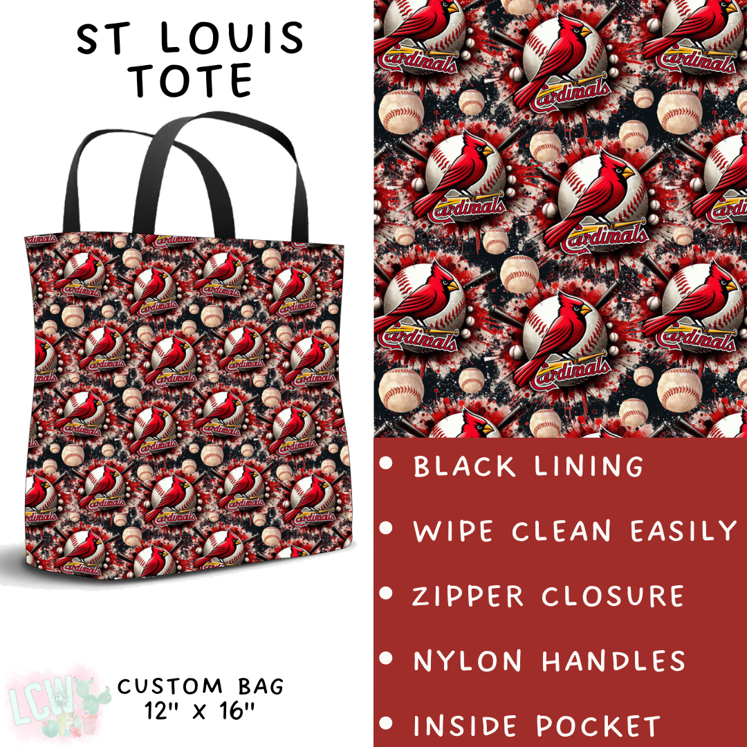 Batch #498 - Strike Out 3 - Closes 3/2 - ETA early May - St Louis Ball 2 Tote - Alonna's Legging Land