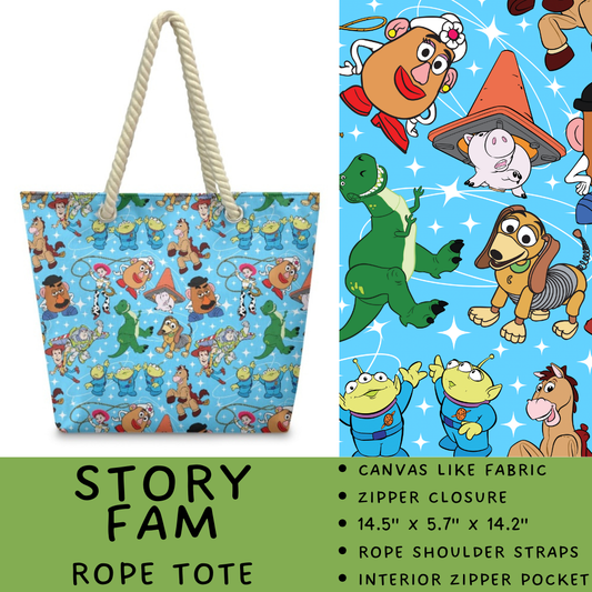 Batch #440 - Magical Character Rope Tote - Closes 10/31 - ETA mid Dec - Story Fam Rope Tote