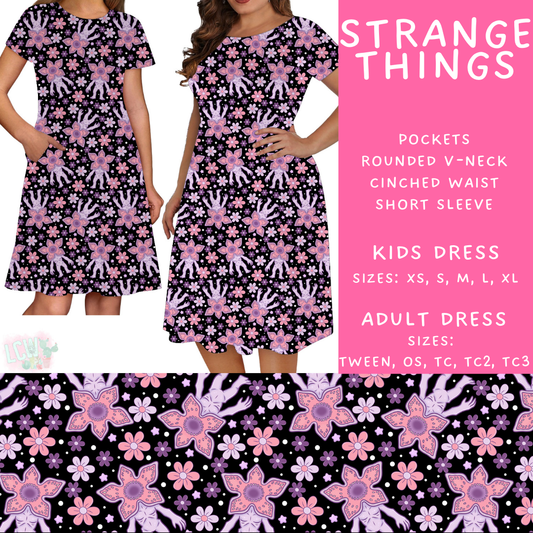 Batch #471 - November Request Run - Closes 1/2 - ETA late Feb - Strange Things Adult & Kids Dresses
