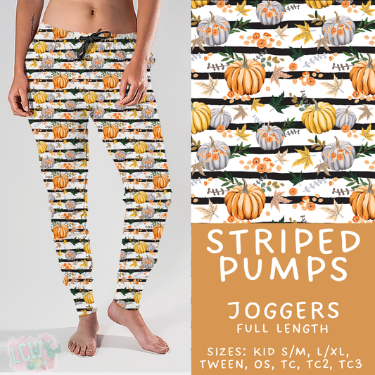 Batch #407 - Fall Fun 2 - Closes 9/4 - ETA mid/late October - Striped Pumps Joggers