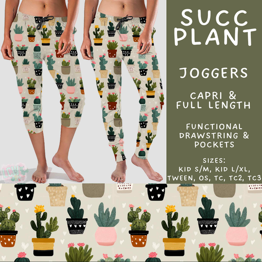 Batch #538 - Fun Run 23 - Closes 6/3 - ETA early August - Succ Plant Full and Capri Length Joggers