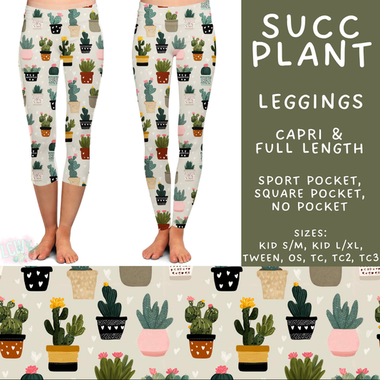 Batch #538 - Fun Run 23 - Closes 6/3 - ETA early August - Succ Plant Full and Capri Length Leggings