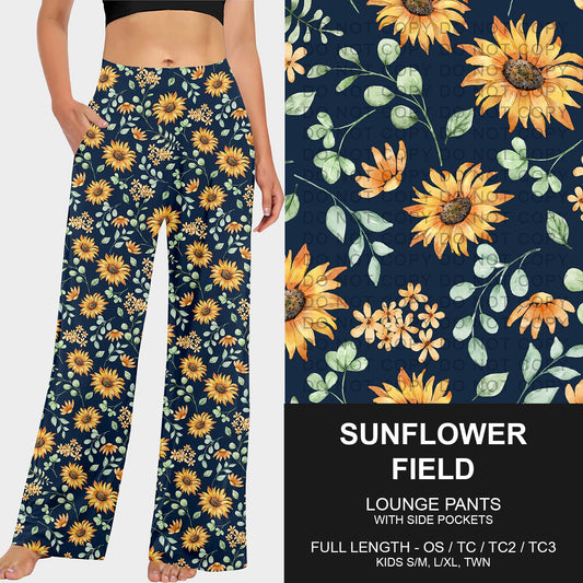 B248 - Preorder Sunflower Field Lounge Pants (Closes 8/24. ETA late Oct.)