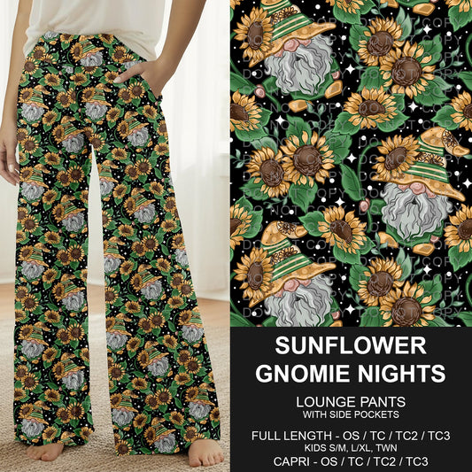 B273 - Preorder Sunflower Gnomie Nights Lounge Pants (Closes 2/15. ETA: late April)