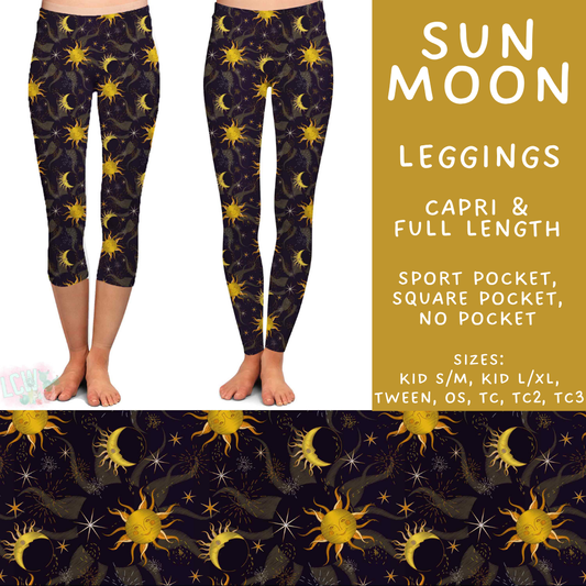 Batch #592 -  Fun Run 27 - Closes 9/30 - ETA late Nov - Sun Moon Full and Capri Length Leggings