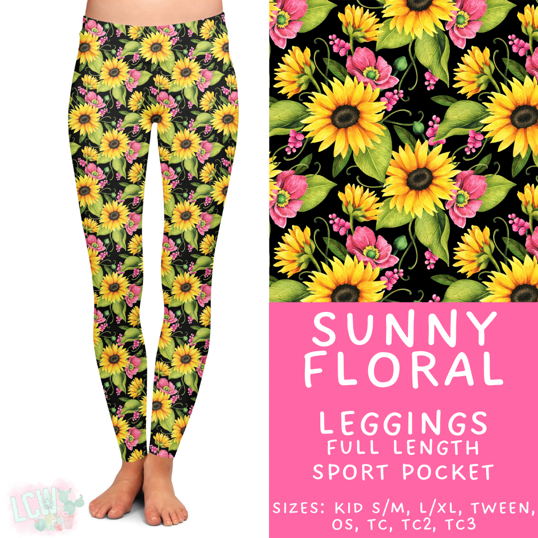 Batch #471 - November Request Run - Closes 1/2 - ETA late Feb - Sunny Floral Full Length Leggings