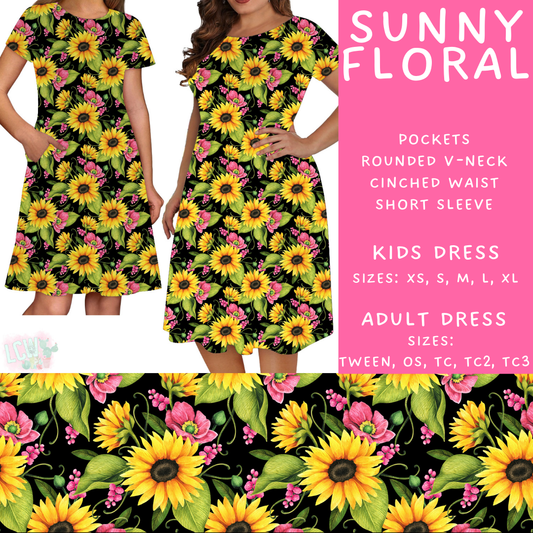Batch #471 - November Request Run - Closes 1/2 - ETA late Feb - Sunny Floral Adult & Kids Dresses