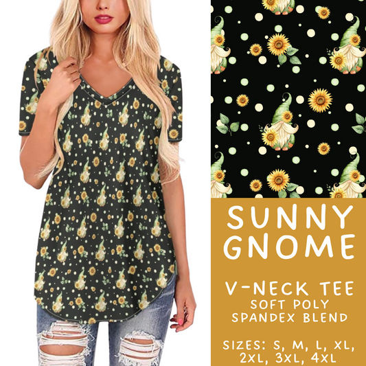 Batch #411 - July Request Run - Closes 9/11 - ETA late October - Sunny Gnome V-Neck Tee