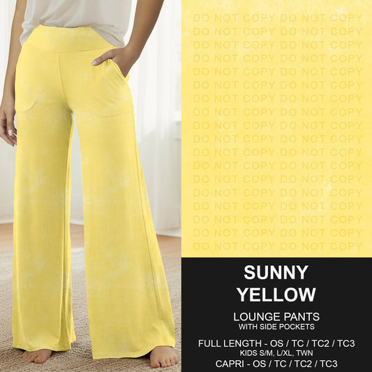 B280 - Preorder Sunny Yellow Lounge Pants (Closes 3/22. ETA: late May)