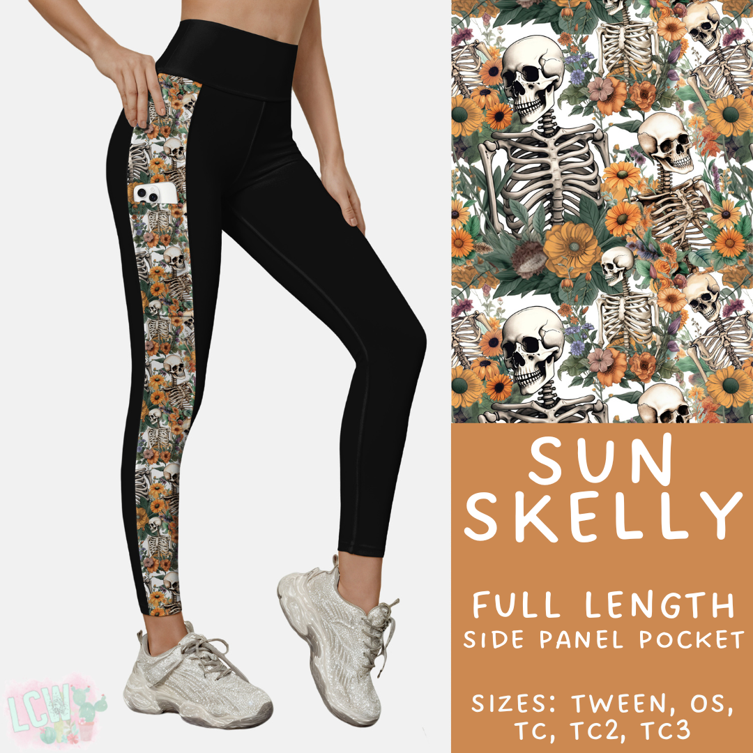Ready to Ship - Sun Skelly Side Panel Pocket Leggings - TC