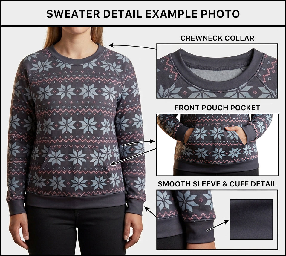 B303 - Preorder Gingerbread Christmas Sweater w/ Front Pocket (Closes 7/26. ETA early Oct.)