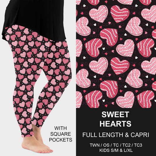 B263 - Preorder Sweet Hearts Leggings w/ Pockets (Closes 11/30. ETA: late Jan.)