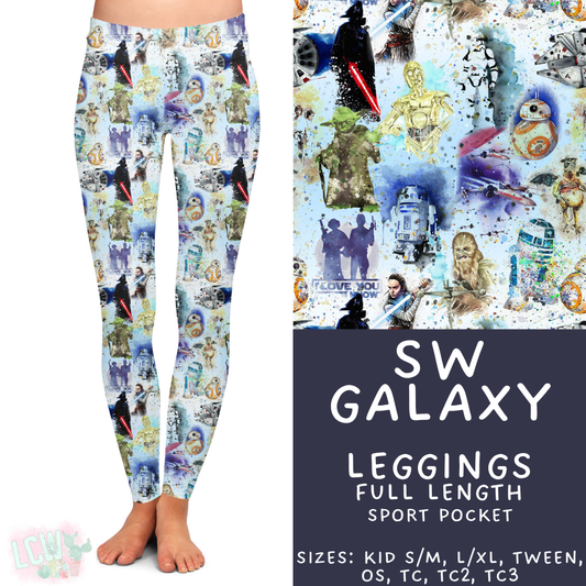 Batch #454 - Cool Characters 10 - Closes 11/26 - ETA mid Jan - SW Galaxy Full Length Leggings