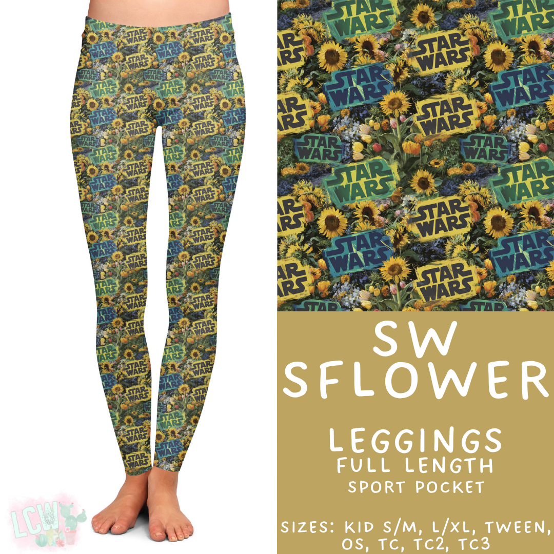Batch #445 - Fun Run 16 - Closed 11/10 - ETA late Dec - SW SFlower Full Length Leggings