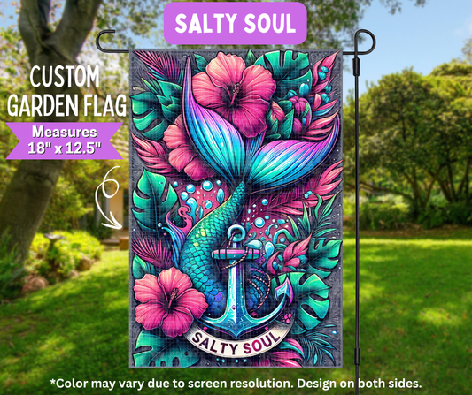 Salty Soul Garden Flag
