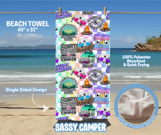 Preorder! Closes 5/15. ETA August. Sassy Camper Towel