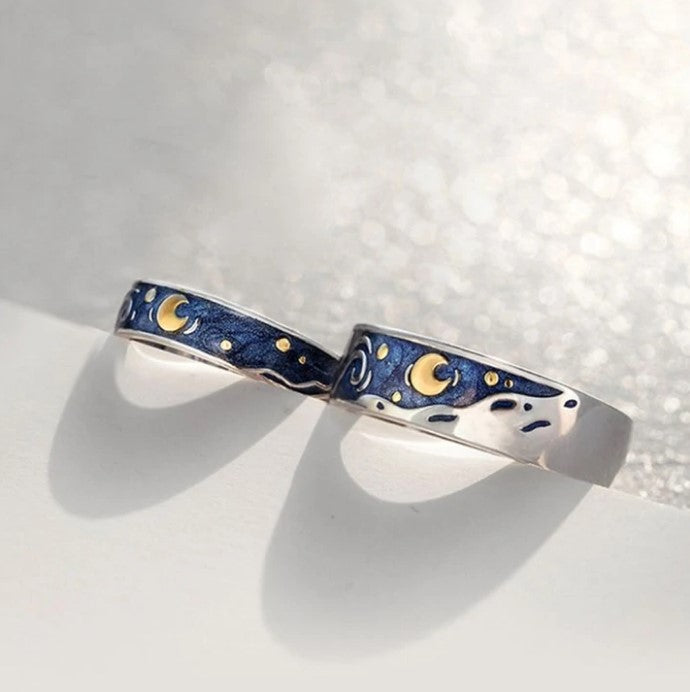 STARRY NIGHT RING SET (ADJUSTABLE)