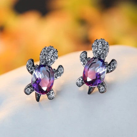 TURTLE GEM EARRINGS (PAIR) - Alonna's Legging Land