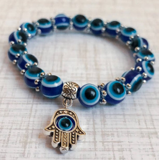 EVIL EYE BRACELET (ADJUSTABLE) - Alonna's Legging Land