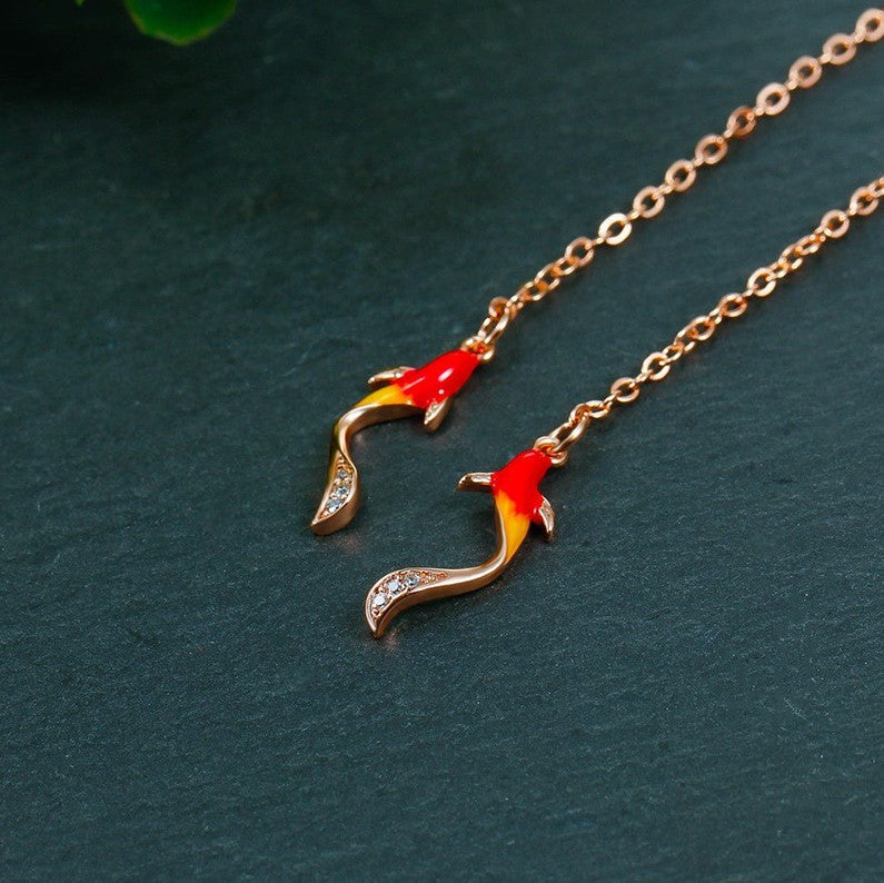 LUCKY KOI EARRINGS (PAIR) - Alonna's Legging Land