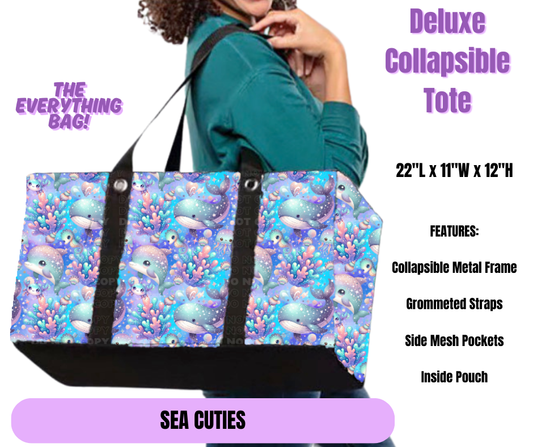 Preorder! Closes 5/19. ETA August. Sea Cuties Collapsible Tote
