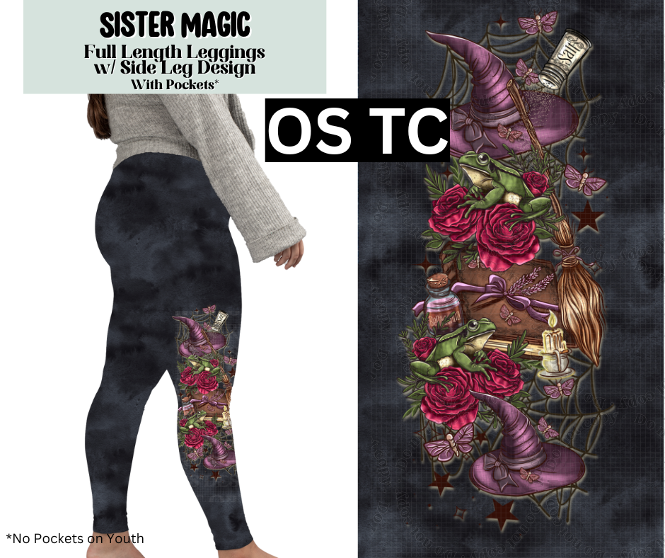 Sister Magic Full Length Leggings w/ Side Leg Designs