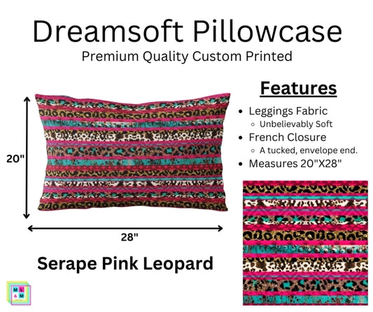 Serape Pink Leopard Dreamsoft Pillowcase