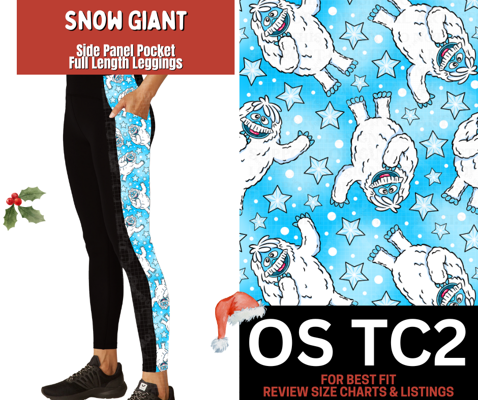 Snow Giant Side Panel Pocket Full Length Leggings