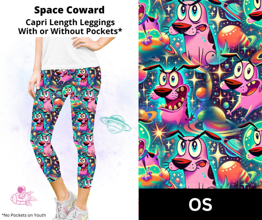 Space Coward Capri Length Leggings