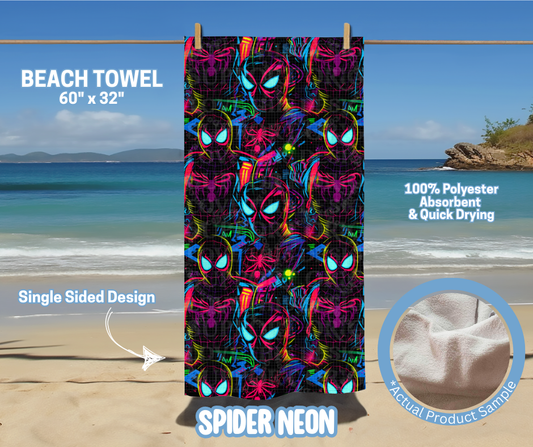 Preorder! Closes 5/15. ETA August. Spider Neon Towel