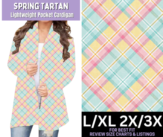 Spring Tartan Pocket Cardigan