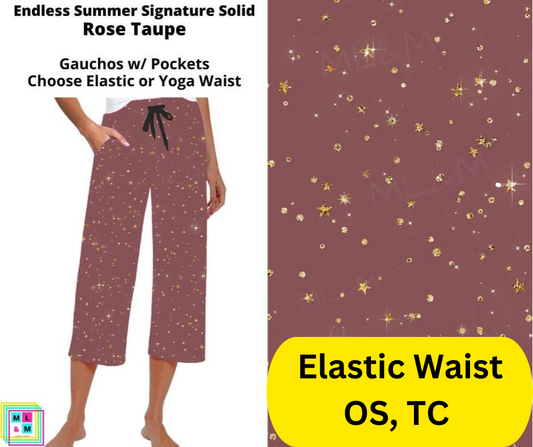 *Clearance* Price Drops in Cart! Rose Taupe Capri Gauchos - Alonna's Legging Land
