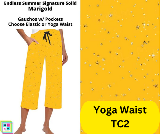 *Clearance* Price Drops in Cart! Marigold Capri Gauchos - Alonna's Legging Land