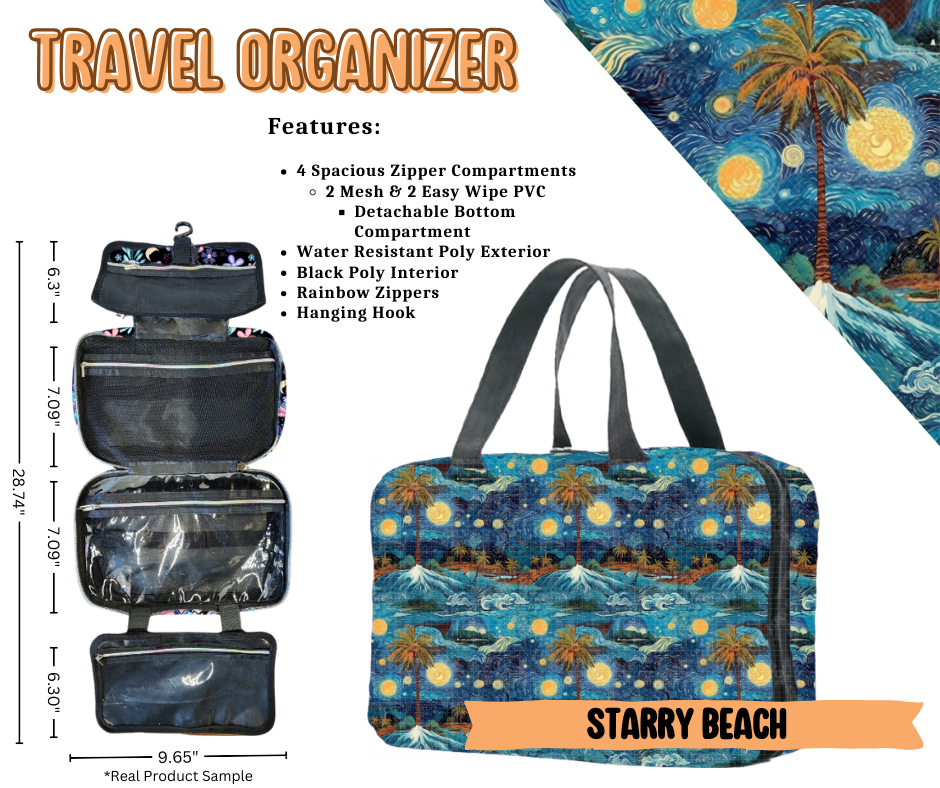 Starry Beach Travel Organizer