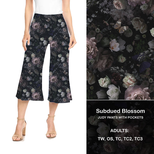 Subdued Blossom Judy Hybrid Pants with Pockets - Alonna's Legging Land